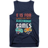 E Is For Electronic Games Cute Easters Day Game Lover Tank Top