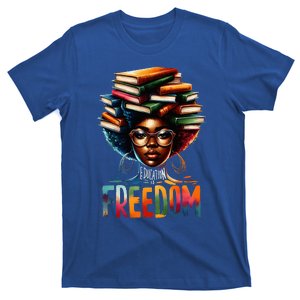 Education Is Freedom Black Teacher Books Black History Month T-Shirt