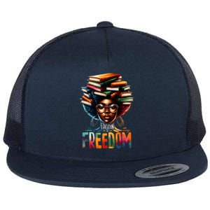 Education Is Freedom Black Teacher Books Black History Month Flat Bill Trucker Hat