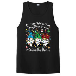 Everything Is Fine Christmas School Bus Driver Cute Gnomies PosiCharge Competitor Tank