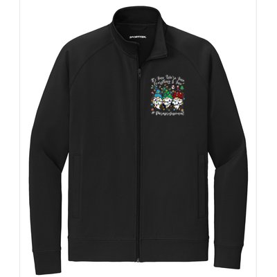 Everything Is Fine Christmas Paraprofessional Cute Gnomies Gift Stretch Full-Zip Cadet Jacket