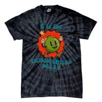 E Is For Existential Dread Retro Toon Bomb Funny Dark Humor Tie-Dye T-Shirt