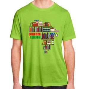 Education Is Freedom Book Reader Black History Month African Gift Adult ChromaSoft Performance T-Shirt