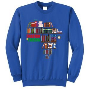 Education Is Freedom Book Reader Black History Month African Gift Tall Sweatshirt