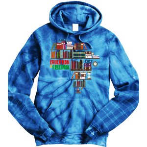 Education Is Freedom Book Reader Black History Month African Gift Tie Dye Hoodie