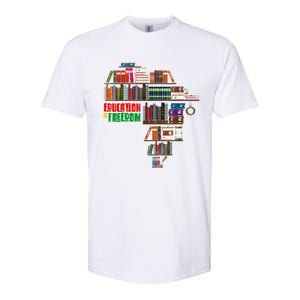 Education Is Freedom Book Reader Black History Month African Gift Softstyle CVC T-Shirt