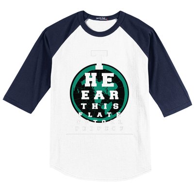 Earth Is Flat Earth Day Funny Eye Chart Gift Baseball Sleeve Shirt