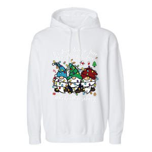 Everything Is Fine Christmas School Secretary Cute Gnomies Gift Garment-Dyed Fleece Hoodie