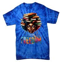 Education Is Freedom Black Teacher Books Black History Month Tie-Dye T-Shirt