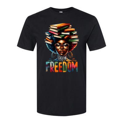 Education Is Freedom Black Teacher Books Black History Month Softstyle CVC T-Shirt