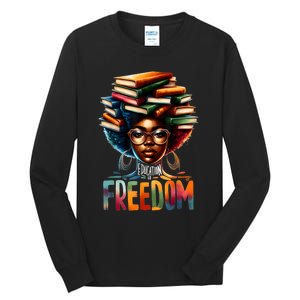 Education Is Freedom Black Teacher Books Black History Month Tall Long Sleeve T-Shirt