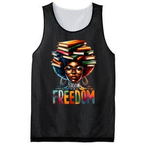 Education Is Freedom Black Teacher Books Black History Month Mesh Reversible Basketball Jersey Tank