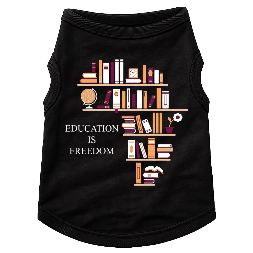 Education Is Freedom Doggie Tank