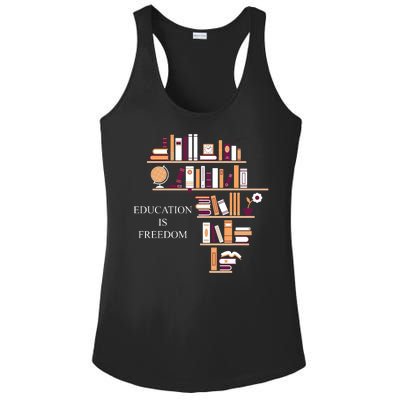 Education Is Freedom Ladies PosiCharge Competitor Racerback Tank