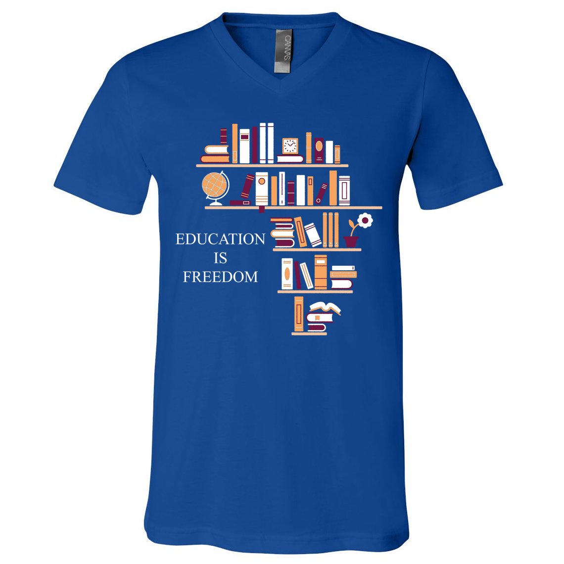 Education Is Freedom V-Neck T-Shirt