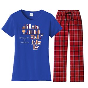 Education Is Freedom Women's Flannel Pajama Set