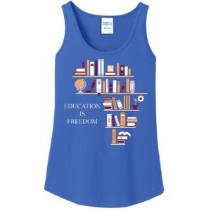 Education Is Freedom Ladies Essential Tank