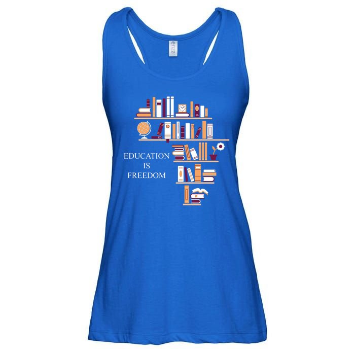 Education Is Freedom Ladies Essential Flowy Tank