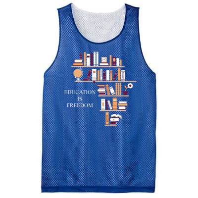 Education Is Freedom Mesh Reversible Basketball Jersey Tank