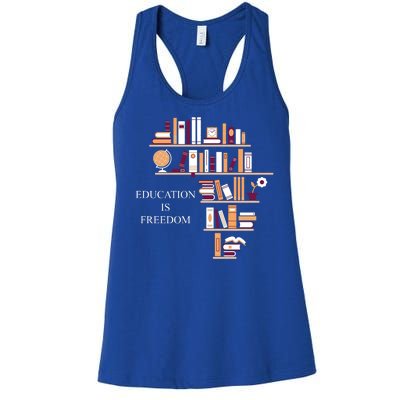 Education Is Freedom Women's Racerback Tank