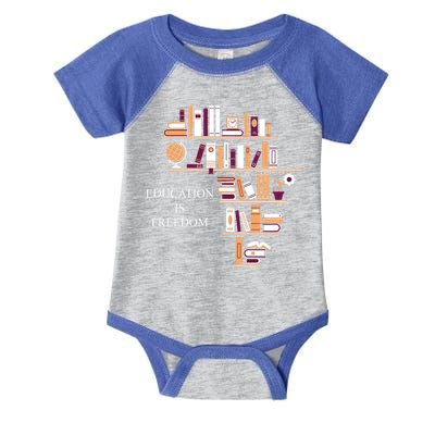 Education Is Freedom Infant Baby Jersey Bodysuit