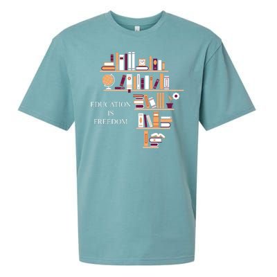 Education Is Freedom Sueded Cloud Jersey T-Shirt