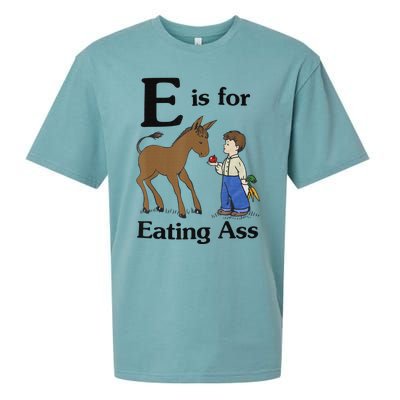 E is for Eating Ass funny farmer lover Sueded Cloud Jersey T-Shirt