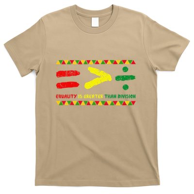 Equality Is Greater Than Division Distressed T-Shirt