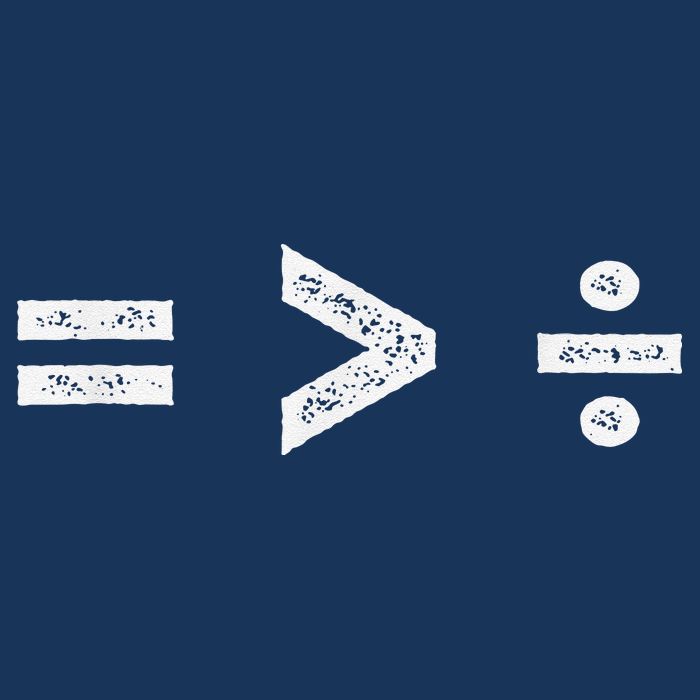 Equality Is Greater Than Division Symbols 16 in Basic Backpack
