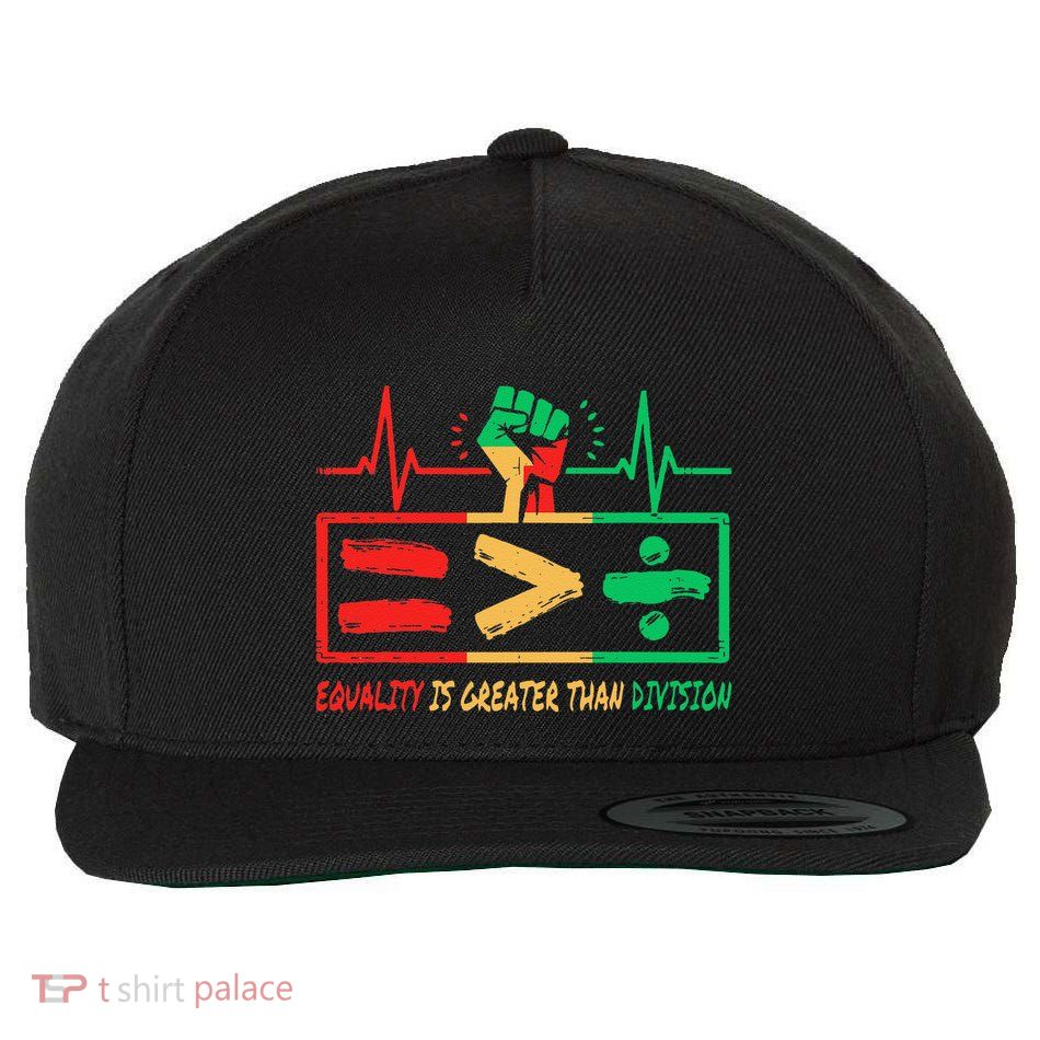 Equality Is Greater Than Division Human Rights Wool Snapback Cap