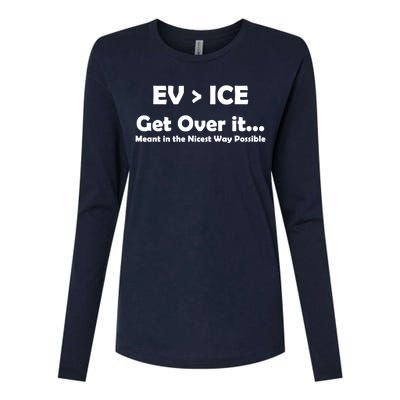 EV ICE Get Over It Womens Cotton Relaxed Long Sleeve T-Shirt