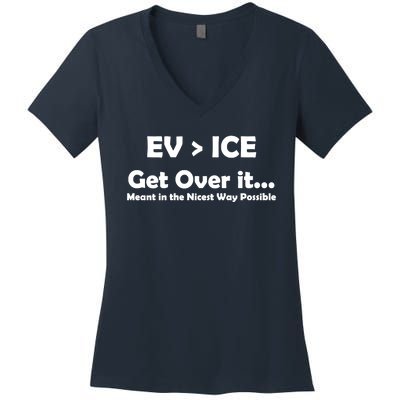 EV ICE Get Over It Women's V-Neck T-Shirt