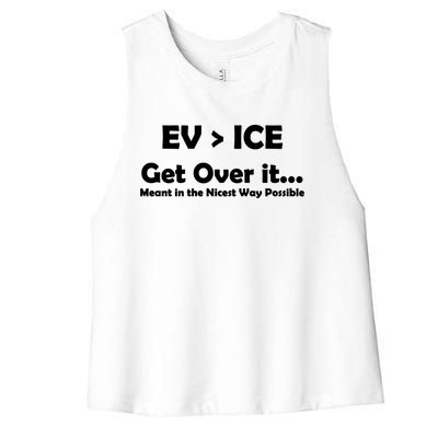 EV ICE Get Over It Women's Racerback Cropped Tank