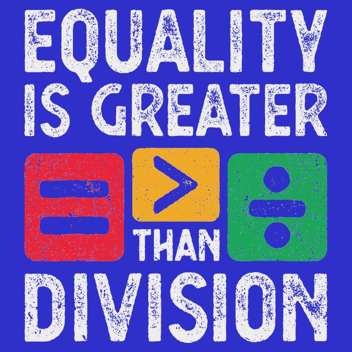 Equality Is Greater Than Division Math Mousepad