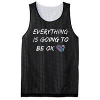 Everything Is Going To Be Ok You Matter Suicide Prevention Mesh Reversible Basketball Jersey Tank