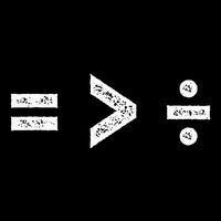 Equality Is Greater Than Division Symbols Hooded Wearable Blanket