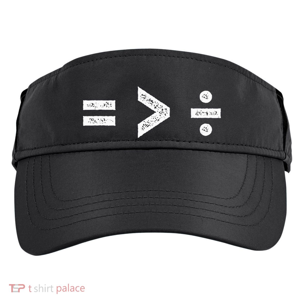 Equality Is Greater Than Division Symbols Adult Drive Performance Visor