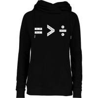 Equality Is Greater Than Division Symbols Womens Funnel Neck Pullover Hood