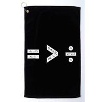 Equality Is Greater Than Division Symbols Golf Towel
