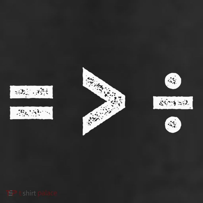 Equality Is Greater Than Division Symbols Microfiber Hand Towel