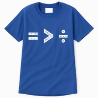 Equality Is Greater Than Division Symbols Tall T-Shirt