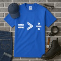 Equality Is Greater Than Division Symbols Tall T-Shirt