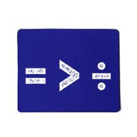Equality Is Greater Than Division Symbols Mousepad
