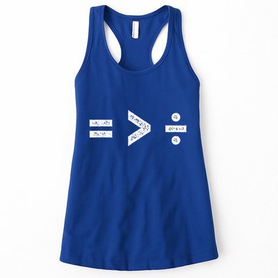 Equality Is Greater Than Division Symbols Womens Tank Top