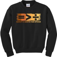 Equality Is Greater Than Division Black History Month Math Kids Sweatshirt