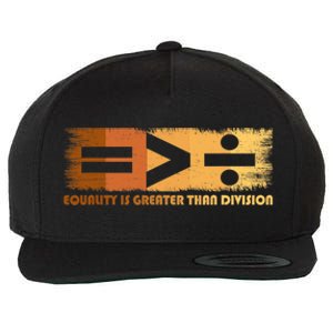 Equality Is Greater Than Division Black History Month Math Wool Snapback Cap