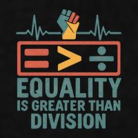 Equality is Greater Than Division Ladies PosiCharge Tri-Blend Wicking Tank