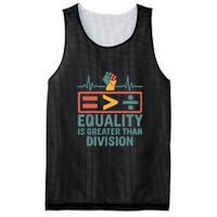 Equality is Greater Than Division Mesh Reversible Basketball Jersey Tank