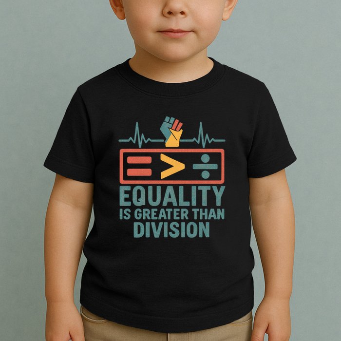 Equality is Greater Than Division Toddler T-Shirt