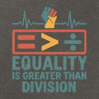 Equality is Greater Than Division Cotton Canvas Backpack
